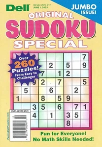 DELL ORIGINAL SUDOKU MAGAZINE - JUNE  2025 - # 22 - JUMBO ISSUE - Picture 1 of 1