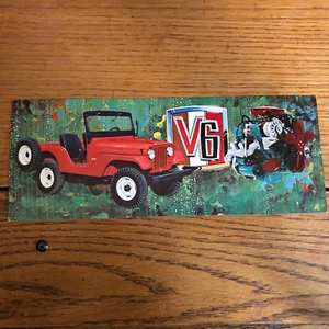 Jeep 1965 Kaiser Jeep Universal V6 CJ-5 Sales Mailer Post Card - Picture 1 of 2