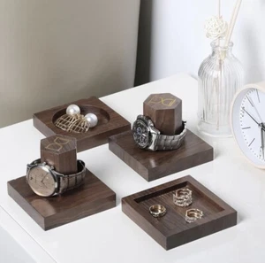 Premium Solid Walnut Wood Watch Holder Jewelry Bracelet Display Stand - Picture 1 of 6