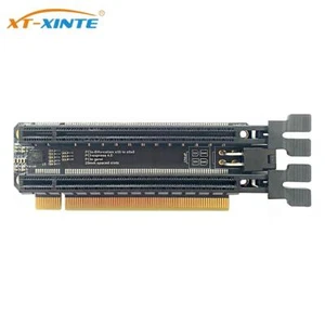 Card 4.0 PCI-E 1 PCIe-Bifurcation Expansion x16 Split with x8x8 Gen4 Port Power - Picture 1 of 6