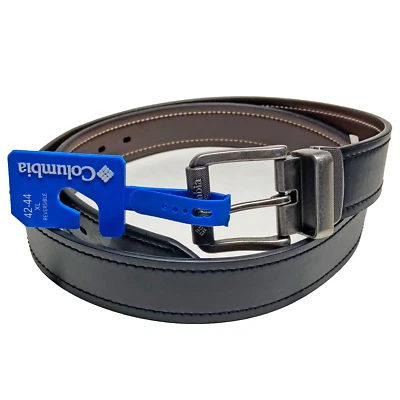 Cinturón reversible Columbia Poulsbo para hombre talla XL 42-44 marrón oscuro negro imitación cuero Foto 1 de 4