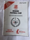 Woking FC V Weymouth 4/2/1989 Programme