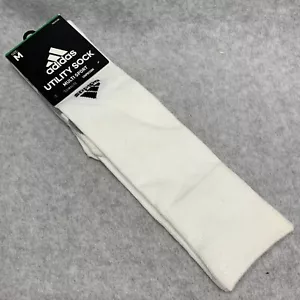 Adidas Utility Soccer Socks White Unisex Size Medium Multisport Pair Compression - Picture 1 of 5
