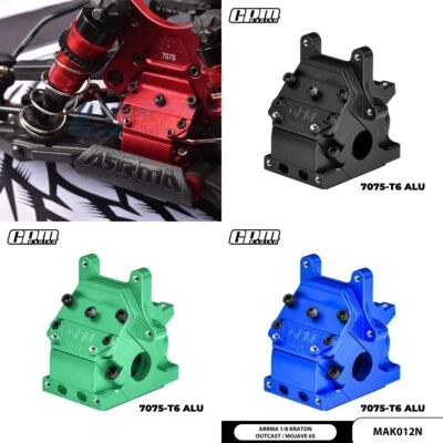 Aluminum Front/Rear Gear Box For ARRMA 1/7 INFRACTION KRATON 6S Senton Typhon RC - Image 1 of 4