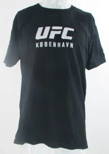 BNWOT UFC Kobenhavn Fight Night Hermansson Vs Cannonier Black T Shirt, Men's L - Picture 1 of 4