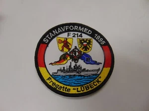MILITARY PATCH SEW ON FOREIGN STANAV FORMED 1995 F 214 FREGATTE LOBECK - Picture 1 of 1