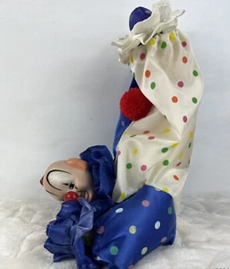 Musical Clown Brinn S. Wind Up Plays “Send In The Clowns” 10” Legs In Air VTG - Picture 1 of 18