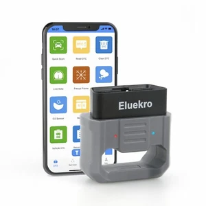 OBD2 Scanner Bluetooth, EIuekro Car Code Reader for iPhone iOS Android Windows,  - Picture 1 of 8