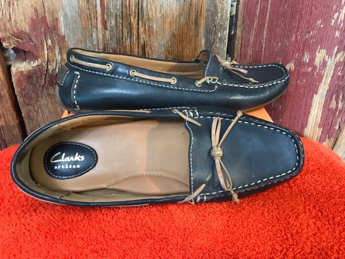 Mocassino barca scarpe da guida Clarks Artisan donna tg. 9 blu