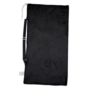 Mesh Sports Equipment Bag with Strap, Black, 24x48 Inches - Multipurpose,  - Picture 1 of 2