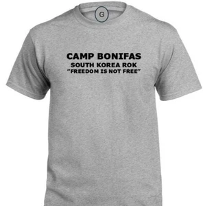 CAMP BONIFAS * SOUTH KOREA ROK * FREEDOM * INDIVIDUAL BASE PT SHIRT - Bild 1 von 8