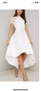 NWT Chi Chi Meara Wedding Occasion Dress Ivory - Size 16 - Picture 1 of 19