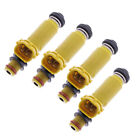 4x Car Fuel Injector Fit for Mazda RX8 2004-2008 MX5 Yellow Denso 195500-4450