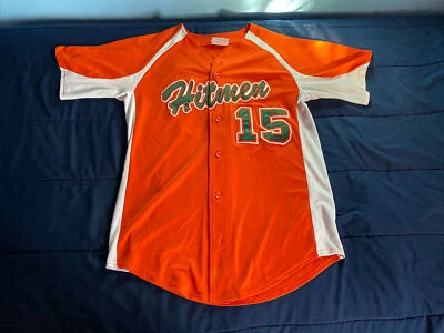 Camiseta de béisbol “Hitman” naranja y verde talla M 🔥 Foto 1 de 4