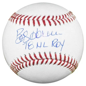 Bob Horner Signed 78 NL ROY Inscription Rawlings Official Major League Baseball - Picture 1 of 1