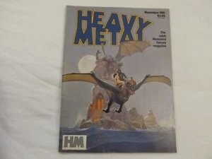 Vintage HEAVY METAL 1981 November Fantasy Magazine - Picture 1 of 3