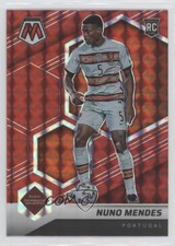 2021 Panini Mosaic FIFA Road to World Cup Red Prizm Nuno Mendes #111 Rookie RC