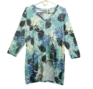Attitudes by Renee Petite Global Illusions Casknit Tunic French Tuck Hem L/P - Picture 1 of 9