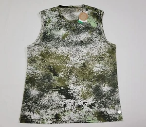 Dip Mens Eco Friendly Active Wear Sleeveless Green Sports Tank Top SZ Medium - Picture 1 of 9