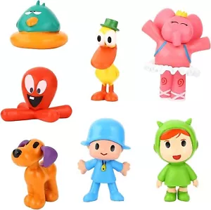 7 Pcs Pocoyo Toys - Action Figure Doll Toy - Nina, Elly, Pato, Fred, Loula Kids - Picture 1 of 11