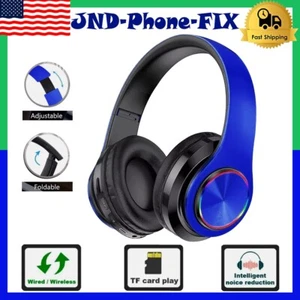 Noise Cancelling Wireless Headphones Headset with Microphone Bluetooth earphones - Picture 1 of 13