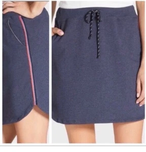 Falda Anthropologie Sundry Track Rayas Laterales Mini Cordón Cintura Bolsillos Talla 2 - Imagen 1 de 5