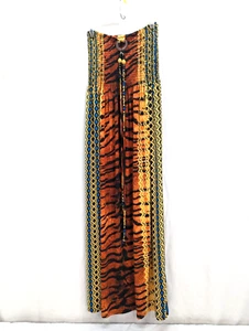 Magic Brand Womens Multi-colored Maxi Dress Sleeveless Neck Tie Strap Size M - Picture 1 of 10