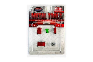Metal Tools Set B MIJO 1:64 Figures Pieces American Diorama 2411MJ Chest Bench - Picture 1 of 5
