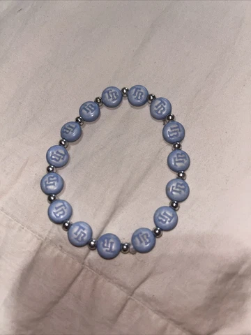 Tampa Bay Rays Bracelet Blue And Silver Beads Say TB On Them. Pretty. Ships Fast Cover