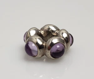 Pandora Sterling Silver Amethyst Twilight Kiss Charm Bead 790538AM - Picture 1 of 3