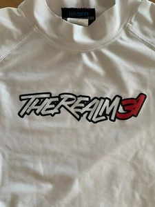 The Realm 31Boys Short Sleeve UPF Rash Swim Shirt Surf Swimsuit Top Size 14 - Picture 1 of 4