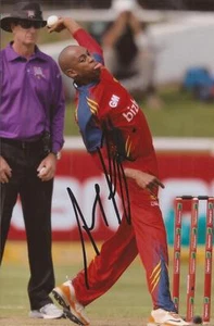BIZHUB HIGHVELD LIONS & SOUTH AFRICA * AARON PHANGISO SIGND 6x4 ACTION PHOTO+COA - Picture 1 of 1
