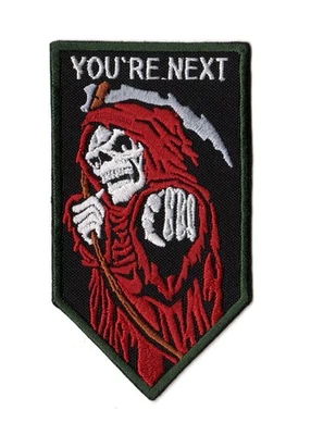 You're Next Grim Reaper Patch | Biker Motorcycle Gang Gothic Heavy Metal Logo - Image 1 of 2