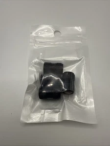 Porsche Black Valve Aluminum Stem Caps with Colored Crest Set 99104460267 - Picture 1 of 2