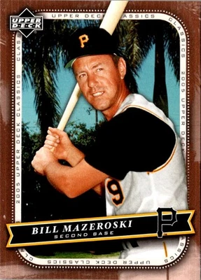 2005 Upper Deck Classics Bill Mazeroski #5 Pittsburgh Pirates Baseball Card - Image 1 of 2