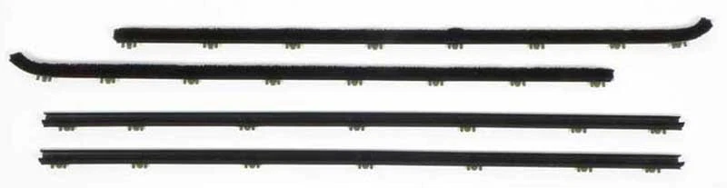 Dodge Dart 1970-71; juego de fieltro de ventana de vidrio para puerta exterior horizontal; 2 puertas Foto 1 de 1