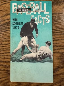 1970 Baseball The Original Facts w/ MLB Team Schedules Vintage Booklet 48 page - Bild 1 von 7