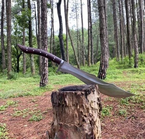 Custom Handmade Carbon Steel Blade Modern Tactical Machete | Hunting | 28 inches - Picture 1 of 9