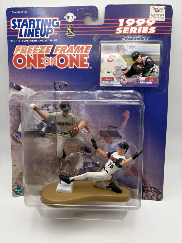 1999 Starting Lineup Freeze Frame One On One NOMAR GARCIAPARRA & JIM EDMONDS New - Image 1 of 1