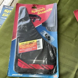 Powerflow Vintage Premier Splash Guards / Mud Flaps NOS With Hardware. - Picture 1 of 14