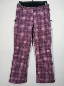Skihose Damen pink lila kariert Y2K Styling Core Concepts Medium 32x31" R10" - Bild 1 von 12