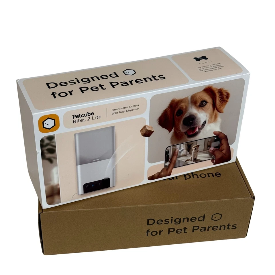 Petcube Bites 2 Lite Smart Pet Camera WiFi Treat Dispenser 1080p HD Open Box - Image 1 of 4