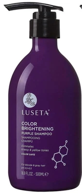 Luseta Color Brightening Purple Shampoo 500ml 0.5L for Blonde Silver - Image 1 of 4