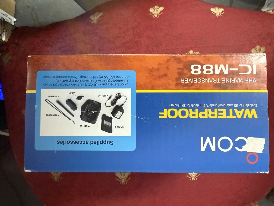 Icom IC-M88 VHF Marine Transceiver Radio With Charger - Image 1 of 2