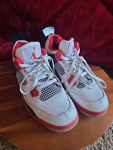 Taglia 8 - Nike Air Jordan 4 Retro OG rosso fuoco 2020 - DC7770-160 - Foto 1 di 17
