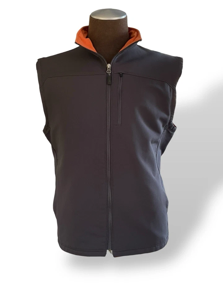 Ibex ClimaWool Vest Mens XL Gray Orange Sleeveless Outdoor - Image 1 of 4