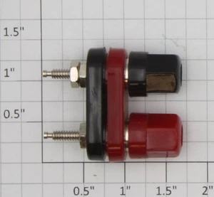 Acme 0701-3 Red/Black Replacement Binding Post with Banana Plug Nuts - Picture 1 of 1