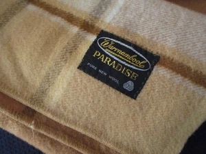 WARNAMBOOL PARADISE WOOL BLANKET - QUEEN SIZE - TOP CONDITION - Picture 1 of 2