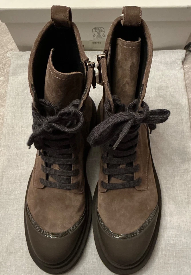 Botas de combate Brunello Cucinelli para mujer talla 41 Foto 1 de 4