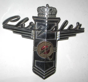 1946 - 1948 ? Chrysler Hood Badge Emblem Front Crest Used Orig 46 47 48 ? - Picture 1 of 7